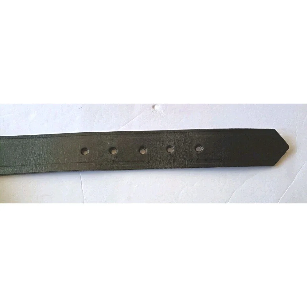 JayPee Top Grain  Leather Belt  Size 36 Black Brass Buckle Men's Bridle Cowhide
